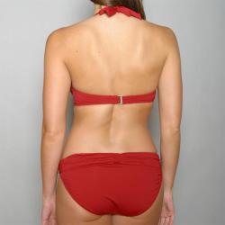 Jantzen Women's Red 2-piece Halter Top Bikini