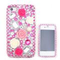 Apple iPhone 4 3D Japanese Flower Rhinestone Case