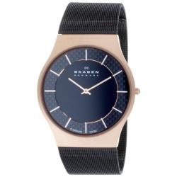Skagen Men's Rose-goldtone Titanium Watch 