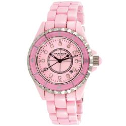Akribos XXIV Women's Ceramic Quartz Date Bracelet Fashion Watch