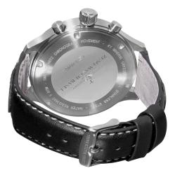Zeno Men's 'Super Oversized' Black Face Quartz Chronograph Watch