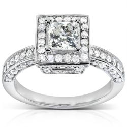 14k White Gold 1 1/2ct TDW Diamond Engagement Ring