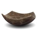 Square Edged Emperador Dark Stone Vessel Sink