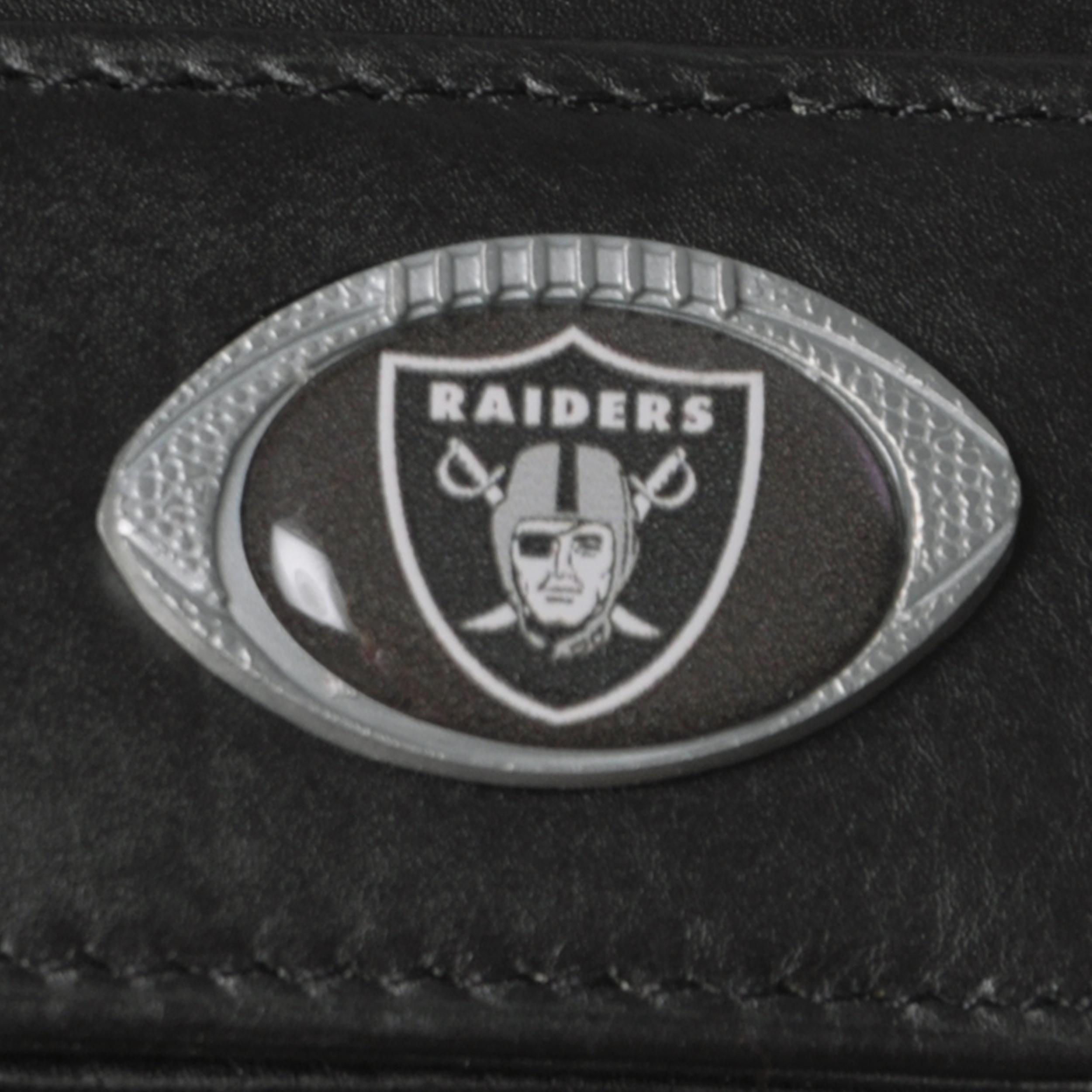 Oakland Raiders Men's NFL Genuine Leather Money Clip