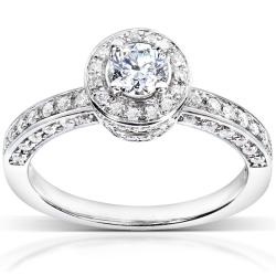 14k White Gold 3/4ct TDW Diamond Engagement Ring (H-I, I1-I2)
