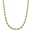14k Two-tone Gold Cable Chain Necklace