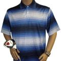 Vardon Men's Cobalt Stripe Golf Polo Shirt