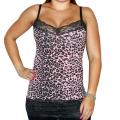 Bozzxolo Animal Print Lace Tank