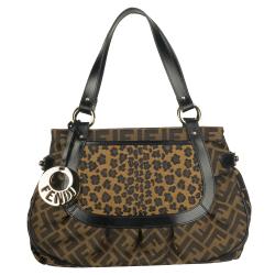 Fendi Zucca Roll Canvas Bowler Bag