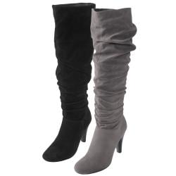 Journee Collection Women's 'SLC-08' Slouchy Heeled Boots
