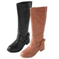 Journee Collection Women's 'FIGARO-16' Buckle Detail Tall Boots