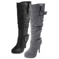 Journee Collection Women's 'Katherine-2' Strappy Heeled Boots