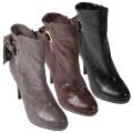Journee Collection Women's Faux Suede Knot Accent Ankle Boots
