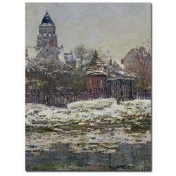 Claude Monet 'The Church at Vetheuil, 1879' Gallery-wrapped Canvas Art