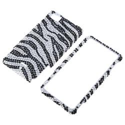 Zebra Rhinestone Case/ Screen Protector for Motorola Droid X2