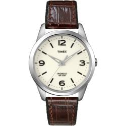 Timex Women's Weekender Casual Brown Leather Strap Watch
