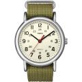 Timex Unisex T2N651 Weekender Olive Slip Thru Nylon Strap Watch