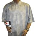 Vardon Men's Floral Yellow Golf Polo Shirt