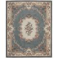 Hand-tufted Blue Overland Street Rug (7'3 x 9'3)