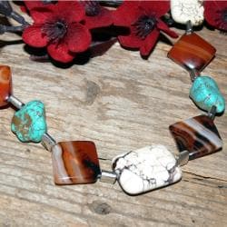 Susen Foster Silverplated Life Changes Multi-gemstone Necklace