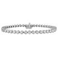 14k White Gold 2 5/8ct TDW Diamond Bracelet (G-H, SI1-SI2)