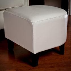 Christopher Knight Home Preston Ivory Club Chair and Ottoman Combo
