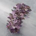 Amethyst Purple Stone Grid Beaded Toggle Bracelet (Philippines)