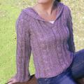 Madison Cable-Knit Cardigan Sweater (Peru)