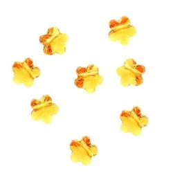 Sunflower 6mm Crystal Flower Bead