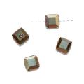 Beadaholique Crystal Bronze Shade 2X 8mm Cube Bead