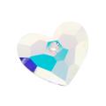 Beadaholique Crystal Ab 28mm Truly in Love Heart Pendant