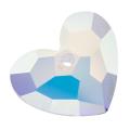 Crystal Ab 36mm Truly in Love Heart Pendant