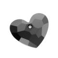 Beadaholique Jet 28mm Crystal Truly in Love Heart Pendant