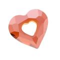Crystal Red Magma 26mm Miss U Heart Pendant