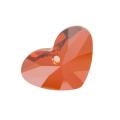 Beadaholique Crystal Red Magma 27mm Crazy 4 U Heart Pendant
