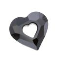 Beadaholique Jet 26mm Crystal Miss U Heart Pendant