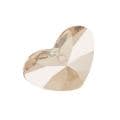 Beadaholique Crystal Golden Shadow 27mm Crazy 4 U Heart Pendant