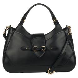 Salvatore Ferragamo Black Leather Satchel