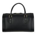Salvatore Ferragamo Black Leather Bowler Bag