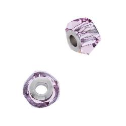 Light Amethyst 14mm Crystal BeCharmed Helix Bead