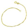 14k Yellow Gold 7-inch Flat Cable Chain Bracelet