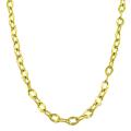 14k Yellow Gold 16-inch Flat Oval Link Necklace