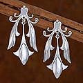 Sterling Silver 'Silver Tulips' Earrings (Mexico)
