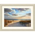 Daniel Pollera 'Sunset Beach' Framed Art Print