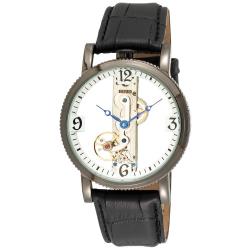 Akribos XXIV Men's Viaduct Mechanical Skeleton Strap Watch
