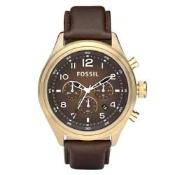 Fossil Men's Vintaged Bronze Chronograph Brown Dial Watch