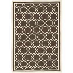 Morrocan Chocolate/ Ivory Dhurrie Wool Rug (10' x 14')