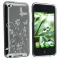 Smoke Butterfly TPU Rubber Case for Apple iPod touch 4th Gen
