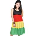 Women's Cotton Layered Rasta Dress (India)
