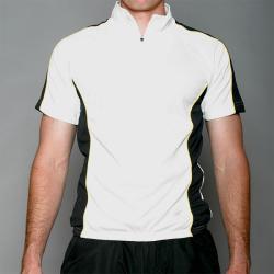 PT Sport Men's Black/ White Quarter-zip Bike Jersey